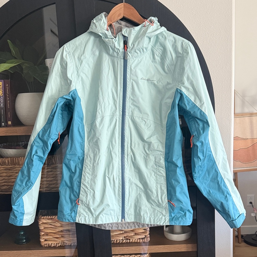 Eddie Bauer Two-Tone Blue Windbreaker Jacket